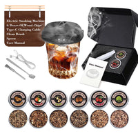 Rechargeable Eco-Friendly Electric Whiskey Smoker Kit (New Release) for Home Wine Cocktail