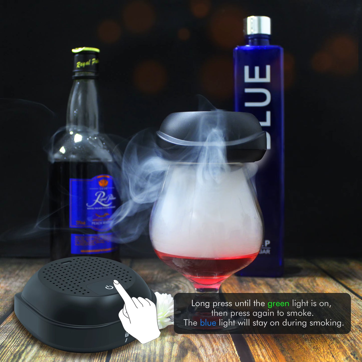 Rechargeable Eco-Friendly Electric Whiskey Smoker Kit (New Release) for Home Wine Cocktail