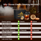 Rechargeable Eco-Friendly Electric Whiskey Smoker Kit (New Release) for Home Wine Cocktail
