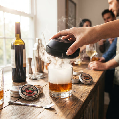 Rechargeable Eco-Friendly Electric Whiskey Smoker Kit (New Release) for Home Wine Cocktail